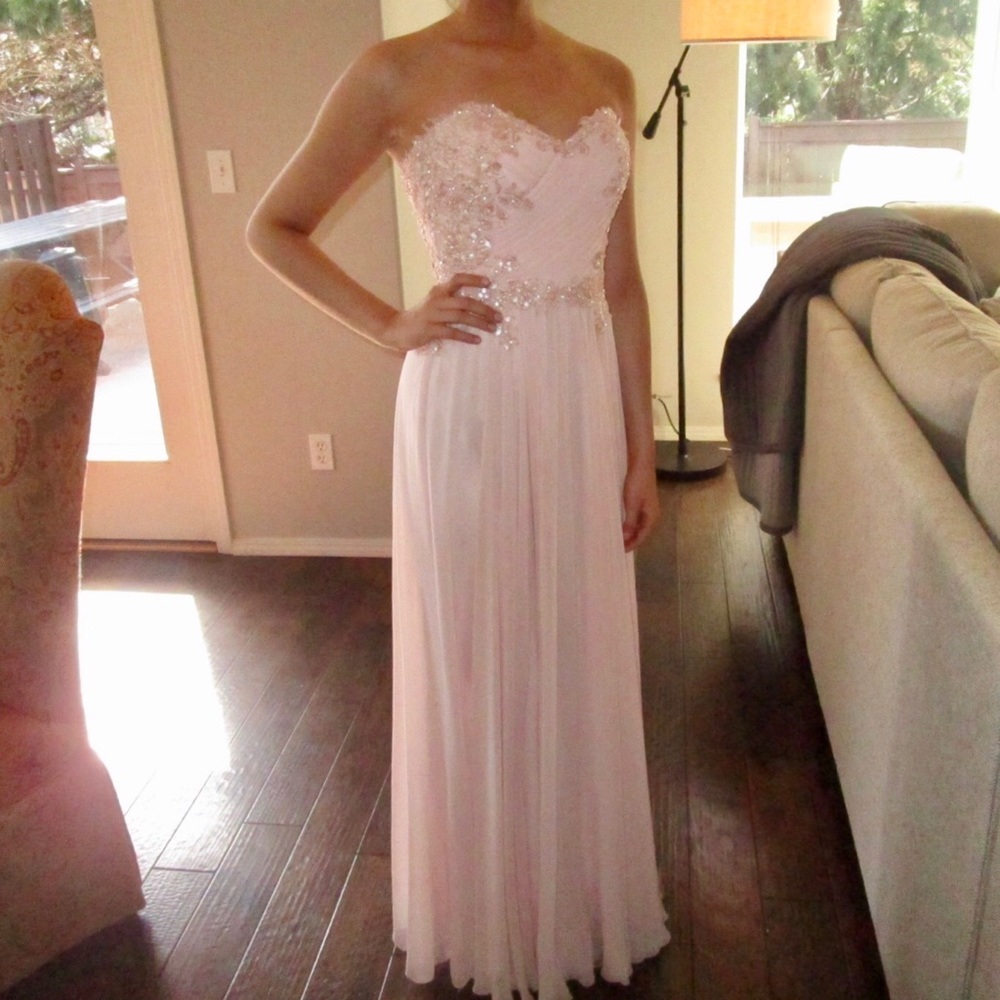 Pink La Femme Prom Dress